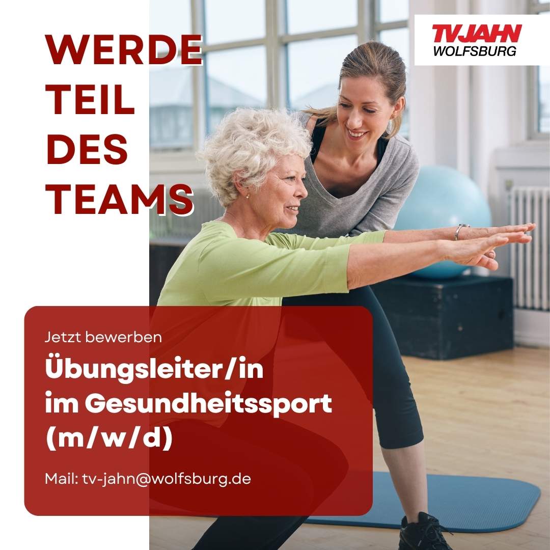 25 TVJ Stellenanzeige ÜL Gesundheitssport HP