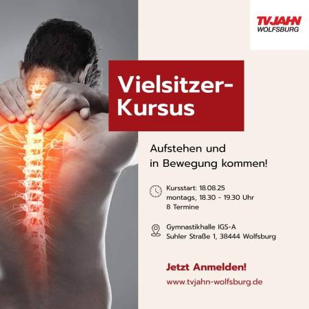 Vielsitzer-Kursus: Bewegung statt Bürofrust!